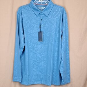 Maelreg Golf Performance Long Sleeve Polo - Large